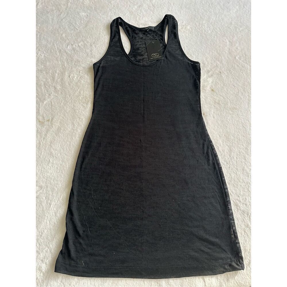Tart Black Sheer Racerback Tank Top | XS & S